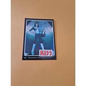 Vintage 1978 Aucoin Management AGRMT KISS Trading Card No 29 Collectible Rock